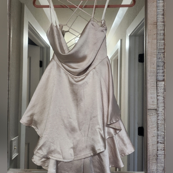 Selfie Leslie Mon Cherie Romper in Champagne - Picture 10 of 14